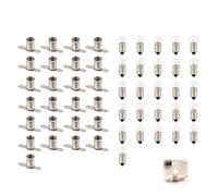 Set di 25 lampadine E10 da 3,8 V 0,3 A e 25 portalampada E10, per esperimenti, modellismo, progetti di ingegneria elettrica e applicazioni scolastiche, pacchetto creativo completo per tecnologie e
