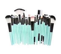Set di 25 pennelli da trucco per fondotinta, cipria, correttore, miscelazione, verde, nero