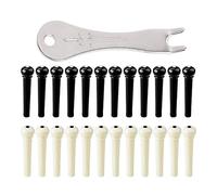 Set di 25 piroli per ponte per chitarra acustica e estrattore per chitarra acustica, pioli per basso, per rimuovere le unghie, facile da usare