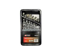 Set di 25 punte da trapano per metallo AWTOOLS HSS-G, misure da 1,0 a 13,0 mm.