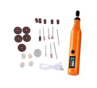 Set di 25 smerigliatrici portatili in miniatura con display digitale per artigiani, hobbisti, lavorazioni di precisione, creazione di gioielli, modellismo, strumento rotante multifunzione