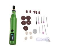 Set di 25 smerigliatrici portatili in miniatura con display digitale per artigiani, hobbisti, lavorazioni di precisione, creazione di gioielli, modellismo, strumento rotante multifunzione