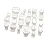 Set di 25 timbri in argilla, per porte e finestre, per progetti artistici per impasti e ceramiche, set di timbri per argilla, strumenti per texture in ceramica, forme per pressare impasti, finestre