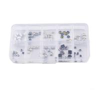 Set di 250 interruttori tattili per progetti elettronici con 10 specifiche, 25 pezzi per ogni interruttore a chiave tattile in plastica per pulsanti auto e telecomandi (100 pezzi)