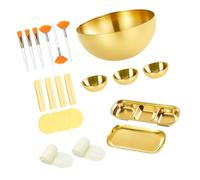 Set di 26 ciotole per miscelare estetisti con vassoio da portata a 3 scomparti, set di pennelli per rendere accessori facili da pulire