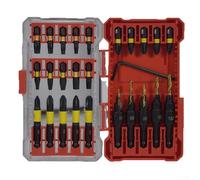 Set di 26 punte magnetiche per cacciavite con 5 punte svasate e chiave esagonale, PH PZ SL SO H, per lavorazione del legno e lavori pesanti