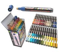 Set di 28 pennarelli acrilici a colori sudoccidentali, serie Studio, punta media da 3 mm, per pittura su roccia, vetro, tazze, legno, metallo, tela, progetti fai da te, dettagli, atossici, a base