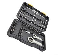 Set di 29 chiavi a bussola con punte spogliate e adattatore per rimozione dadi in acciaio Crmo per viti danneggiate trapano bulloni dadi rotti