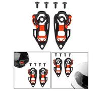 Set Di 2x Per Visiera Del Casco Da Moto Piastra Di Base Strumento