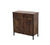 Set di 3/4 pezzi in stile industriale, mobile TV angolare, tavolino rettangolare, tavolino da caffè, credenza multiuso per soggiorno, camera da letto, corridoio (singolo due ante e credenza a due