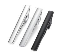 Set di 3/5 Honey Bear Fermacravatte Uomo per cravatta di dimensioni normali,Acciaio Inox, Ferma Cravatta per Regalo di Nozze D'affari,5.4cm (3 pezzi senza scatola B)