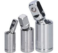 SET DI 3 ADATTATORI A SNODO ROTANTE A 360° PER BUSSOLE DA 1/4"-3/8"-1/2"