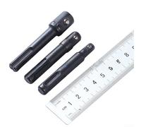 Set di 3 adattatori per chiave elettrica per chiavi elettriche compatibili con SDS Plus, in acciaio al cromo vanadio, 1/4 3/8 1/2 pollici