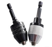 Set di 3 adattatori per mandrino esagonale da 6,35 mm per smerigliatrici angolari, mandrino a 3 ganasce a cambio rapido per punte da trapano HSS, trapano per legno/metallo/parete/piastrelle