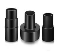 Set di 3 adattatori per tubi di vuoto, riduttori da 6,3 a 3,8 cm, per aspirapolvere a secco e umido, accessori in plastica ABS