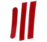 Set di 3 adesivi riflettenti per mozzo ruota, coperture protettive per scooter elettrici Ninebot, adesivi di sicurezza rossi per visibilità notturna/pioggia/nebbia