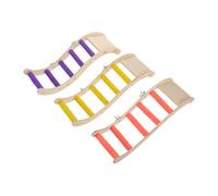 Set di 3 altalene con trespolo per uccelli - Supporto per addestramento