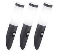Set di 3 applique da esterno patio torcia lampada in acciaio inox SENSOR faretti da cortile