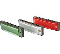 Set DI 3 ARMONICHE A BOCCA COLORATE LUNGHEZZA 10,3 CM CAD.