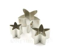 Set Di 3 Assortito Misura Metallo Stella Zucchero Craft Formine