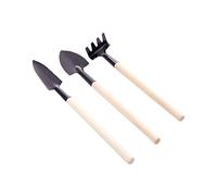 Set di 3 attrezzi da giardino Mini kit da giardinaggio Attrezzi in ferro resistente alla ruggine Modello Ideale per piantare in vaso (vaga+pala+rastrello) mini kit da giardinaggio kit attrezzi da giar