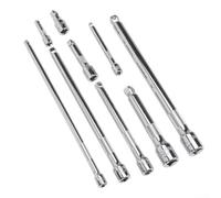 Set di 3 barre di prolunga a cricchetto in acciaio al cromo vanadio con fermo a sfera caricato a molla e impugnatura zigrinata, kit di estensione per attrezzi manuali da officina (A)