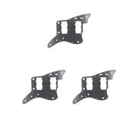 Set di 3 battipenna per chitarra, copertura per protezione anteriore, superficie rivestita, impermeabile, antigraffio, accessori per strumenti, parti di ricambio, colore nero
