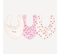 Set di 3 bavaglini a bandana, in garza di cotone e spugna Altro TU Floreale