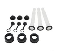 Set di 3 beccucci per carburante flessibili per tosaerba, in plastica ABS, con sfiato per serbatoio del gas, kit di beccuccio di ricambio per Gott Kolpin per tanica Rubbermaid da 26,9 cm, ugello