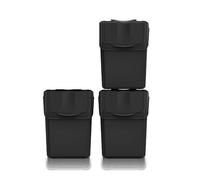 Set di 3 bidoni raccolta KEDEN SORTIBOX 100% plastica, nero, 60L