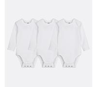 Set di 3 body evolutivi, con maniche lunghe e giromanica all’americana, tinta unita Altro 24 mesi - 86 cm Tinta unita