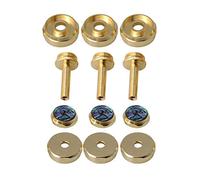 Set di 3 bottoni a forma di tromba in ottone turchese + aste + tappi per valvole