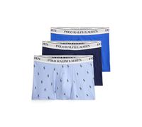 Set di 3 boxer classici in cotone elasticizzato Blu L Fantasia
