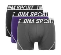 Set di 3 boxer DIM SPORT Nero L Tinta unita