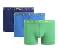 Boxer sportivi da uomo Nike Essential Cotton Stretch Trunk 3P - green/brilliant blue/blue - Multicolore (S)