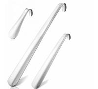 Set di 3 calzari in acciaio inossidabile STABILI | 15, 29 & 42cm | Calzascarpe in acciaio inossidabile corto, medio e lungo | Veloce e facile sulla schiena | Lunghezza e larghezza ottimizzate