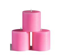 Set di 3 candele a colonna CANDWAX 3x3 - Candele rustiche decorative senza profumo e candele da cena - Ideali come candele da matrimonio o candel
