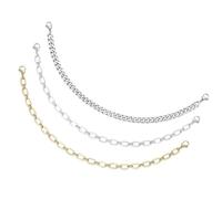 Set di 3 catenine per cappelli con pietre turchesi rimovibili, ciondoli per amanti degli accessori alla moda e abiti eleganti