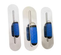 Set di 3 cazzuole multiuso per intonacare gli angoli arrotondati, in acciaio inox, con manici ergonomici