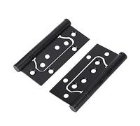 Set di 3 cerniere per porte pieghevoli, in lega di zinco, piatte, aperte, silenziose, per finestre, mobili, colore nero, 10,5 x 5 cm
