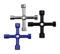 Set di 3 chiavi a bussola in lega di zinco per armadietti e chiavi di sicurezza per quadri elettrici e cavi