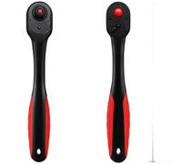 Set di 3 chiavi a cricchetto con meccanismo a 72 denti, struttura in acciaio al cromo vanadio e manico curvo per un uso prolungato Comfort (A)