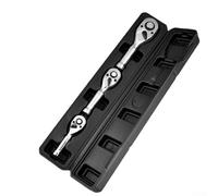 Set di 3 chiavi a cricchetto da 1/4 3/8 1/2 pollici a 72 denti con manico corto in acciaio al cromo vanadio mini chiavi per riparazione di mobili per auto moto
