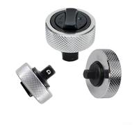 Set di 3 chiavi a cricchetto in acciaio intero con cuscinetto a sfera caricato a molla, attacco da 1/4 3/8 1/2 pollici per aree ristrette, argento