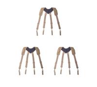 Set di 3 cinture regolabili per attrezzi, compagno affidabile per ogni progetto, da uomo, imbottita, regolabile, in nylon, con bretelle tattiche tipo X, color cachi