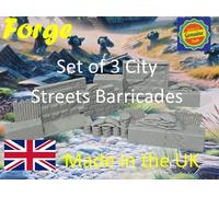 Set Di 3 Città Strade Barricate Guerra Gioco Giochi Compatibile Scenario