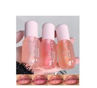 Set di 3 colori per lucidalabbra, olio per labbra con sapore di menta, idratante, lucido e lucido, crema idratante, lucidalabbra trasparente per donne e ragazze