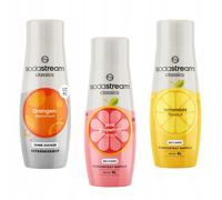 Set di 3 concentrati Sodastream Arancia Zero + Pompelmo + Limonata