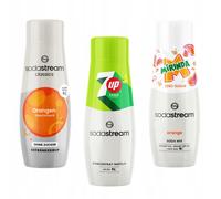 Set di 3 concentrati: Sodastream Orange Zero + 7up free + Mirinda Zero