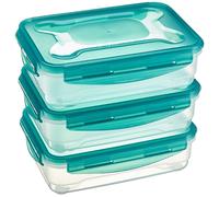 Set di 3 contenitori ermetici per alimenti da 1.2 litri con coperchio in